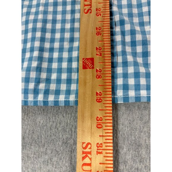 Chubbies Plaid Long Sleeve Button Down Shirt (Men's Medium) Blue - Picture 10 of 13